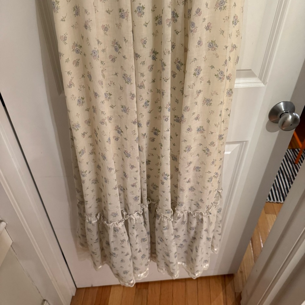 Gunne Sax Cream Floral Maxi Dress by Jessica San Francisco - Picture 4 of 9